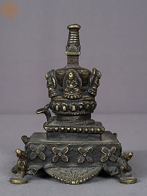5" Small Brass Stupa