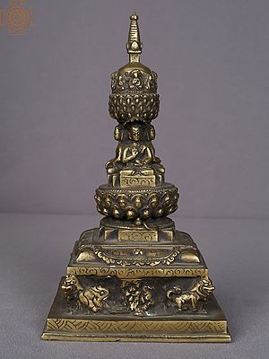 9" Buddhist Stupa From Nepal
