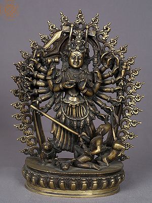11" Goddess Durga From Nepal