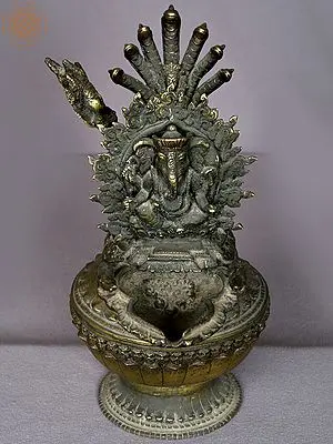 12" Brass Sukunda ( Brass Cult Lamp )