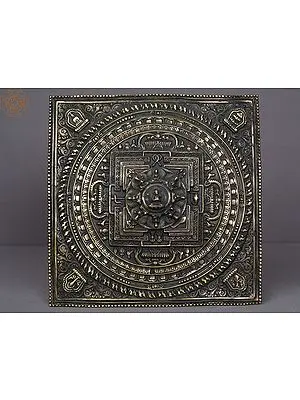 10" Buddha Mandala Wall Hanging Statue From Nepal