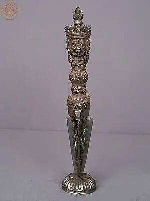 13" Brass Tibetan Buddhist Phurpa