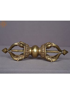 8" Brass Tibetan Buddhist Vajra (Dorje)