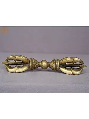 7" Brass Tibetan Buddhist Vajra (Dorje)