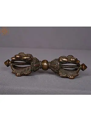 6" Brass Tibetan Buddhist Five-Pronged Vajra
