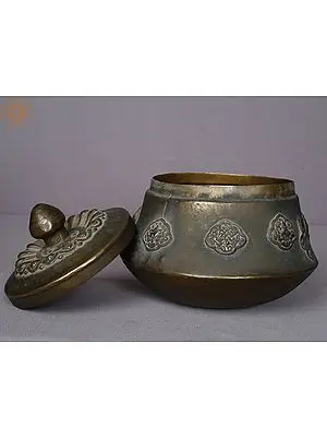 7" Ritual Bowl with Ashtamangal from Nepal