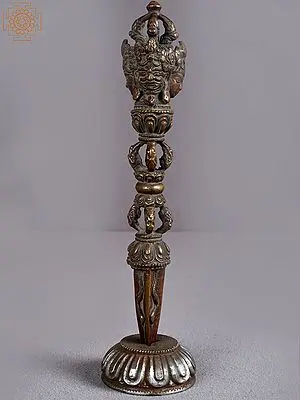 9” Tibetan Buddhist Ritual Dagger with stand From Nepal