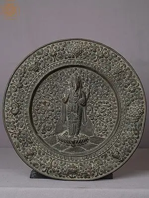 13" Ganesha Mandala Round Wall Hanging from Nepal