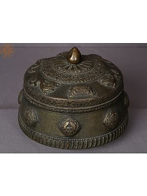 10" Brass Box from Nepal