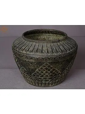 9" Brass Buddhist Gulpa from Nepal
