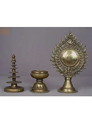 9" Jwala Nhaykan & Sinamu (Pooja Set) from Nepal