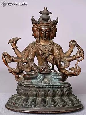 8" Goddess Shashabhujadharini Vasudhara From Nepal