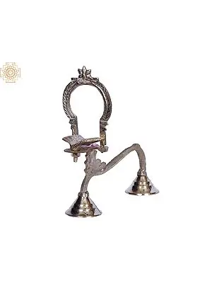8" Brass Shodash Upachara - Vedam