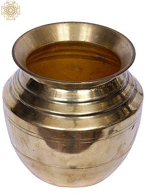 6" Small Brass Puja Kalash