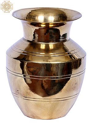 6" Small Brass Vaishnavi Chombu (Kalash)