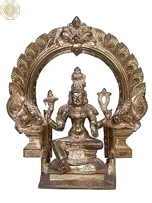 12" Bronze Goddess Bhuvaneshvari | Handmade | Madhuchista Vidhana (Lost-Wax) | Panchaloha Bronze from Swamimalai