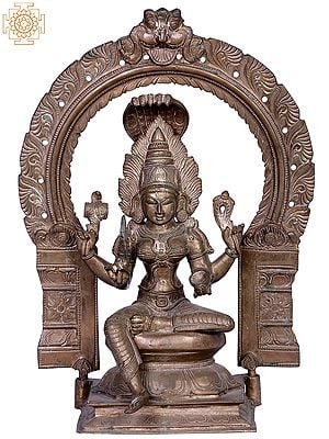 12" Bronze Goddess Mariamman (Durga) Panchaloha Bronze Statue from Swamimalai | Madhuchista Vidhana (Lost-Wax)