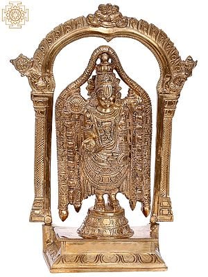 10" Lord Tirupati Balaji | Handmade | Madhuchista Vidhana (Lost-Wax) | Panchaloha Bronze from Swamimalai