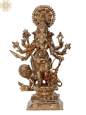 13" Bronze Standing Lord Ganesha | Handmade | Madhuchista Vidhana (Lost-Wax) | Panchaloha Bronze from Swamimalai,vinayagar