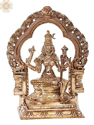 5" Small Goddess Rajarajeshwari | Handmade | Madhuchista Vidhana (Lost-Wax) | Panchaloha Bronze from Swamimalai