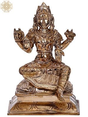 6" Goddess Saraswati (Balambigai) Bronze Statue | Madhuchista Vidhana (Lost-Wax) | Panchaloha Bronze from Swamimalai