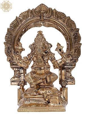 7" Lord Vinayak Bronze Statue | Madhuchista Vidhana (Lost-Wax) | Panchaloha Bronze from Swamimalai