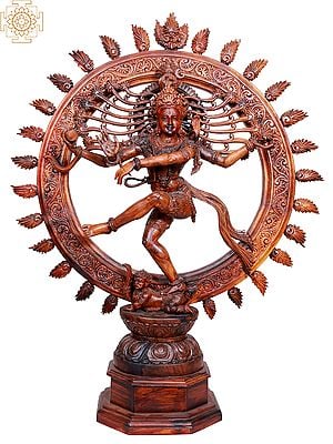 29" Wooden Lord Shiva (Nataraja) Swaroop