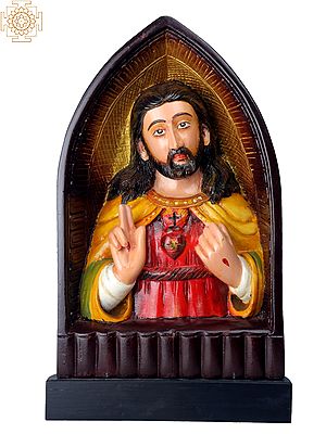 15" Wooden Jesus Christ Bust