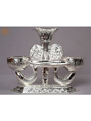 10" Silver Tikadani from Nepal