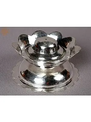 3" Small Traditional Silver Agarbatti Stand