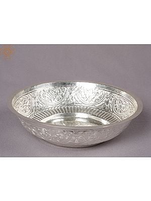 9" Silver Karmapatra from Nepal