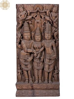 36" Large Goddess Meenakshi Kalyanam (Kalyan Sundaram)