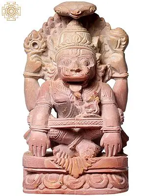 Stone Sculpture of Lord Narasimha and Sheshnag
