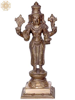 7" Lord Dhanvantari | Madhuchista Vidhana (Lost-Wax) | Panchaloha Bronze from Swamimalai
