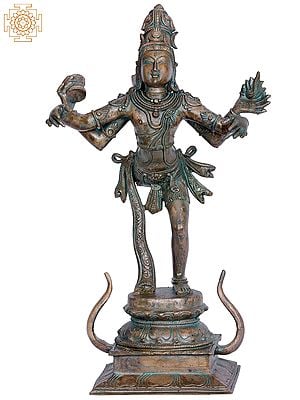 18" Rare Dancing Nataraja of Chidambaram | Handmade Panchaloha Bronze Sculpture