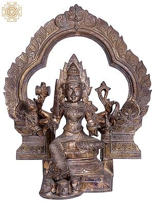 20" Goddess Mariamman with Prabhavali | Madhuchista Vidhana (Lost-Wax) | Panchaloha Bronze from Swamimalai