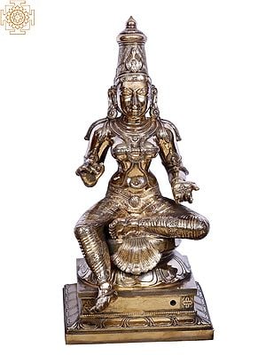 26" Goddess Annapoorna Panchaloha Bronze Idol from Swamimalai | Madhuchista Vidhana (Lost-Wax)