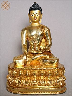 12" Akshobhya Buddha Statue From Nepal