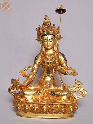 14" Ushnisha Sitatapatra (Goddess of White Umbrella) from Nepal