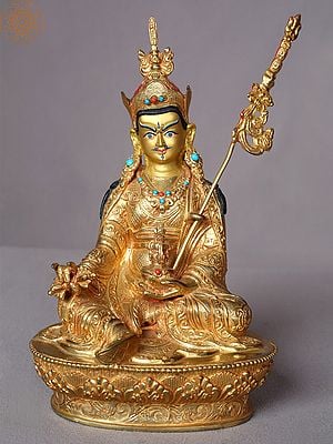 10" Guru Padmasambhava Statue From Nepal