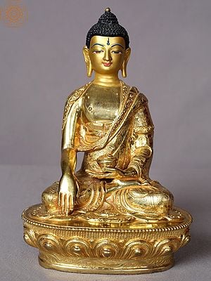 8" Shakyamuni Buddha Idol From Nepal