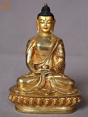 6" Lord Shakyamuni Buddha Statue From Nepal
