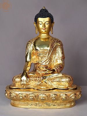 19" Sitting Shakyamuni Buddha From Nepal