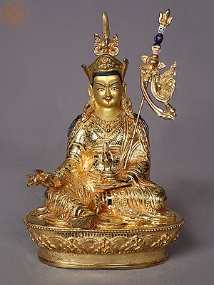 9" Tibetan Buddhist Padamsambhava From Nepal