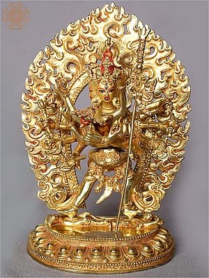 8" Buddhist Deity Chakrasamvara From Nepal