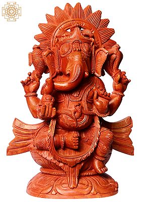 10" Red Ganesha