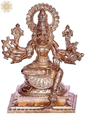 6" Hindu Goddess Varahi With Multiple Hands