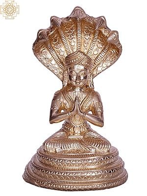 6" Hindu Religious Leader Manavala Mamunigal Bronze Statue