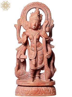 12" Standing Goddess Saraswati