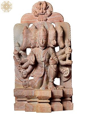 15" Hindu God Of Strength Panchamukhi Hanuman